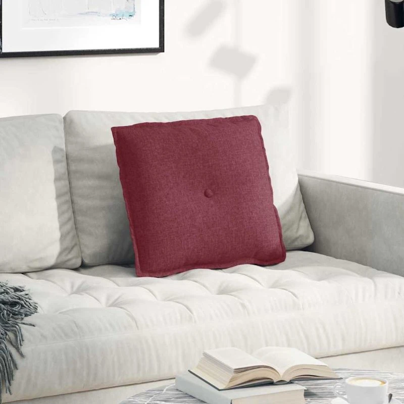 vidaXL Rygpude Vinrød 50 x 19 x 45 cm