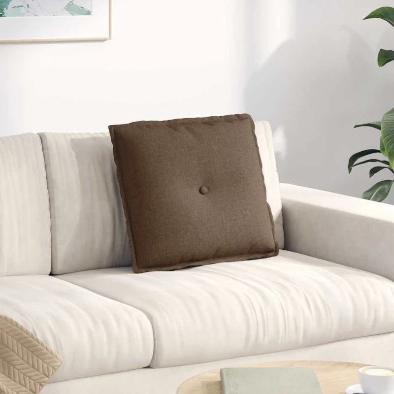 vidaXL Rygpude Brun 50 x 19 x 45 cm