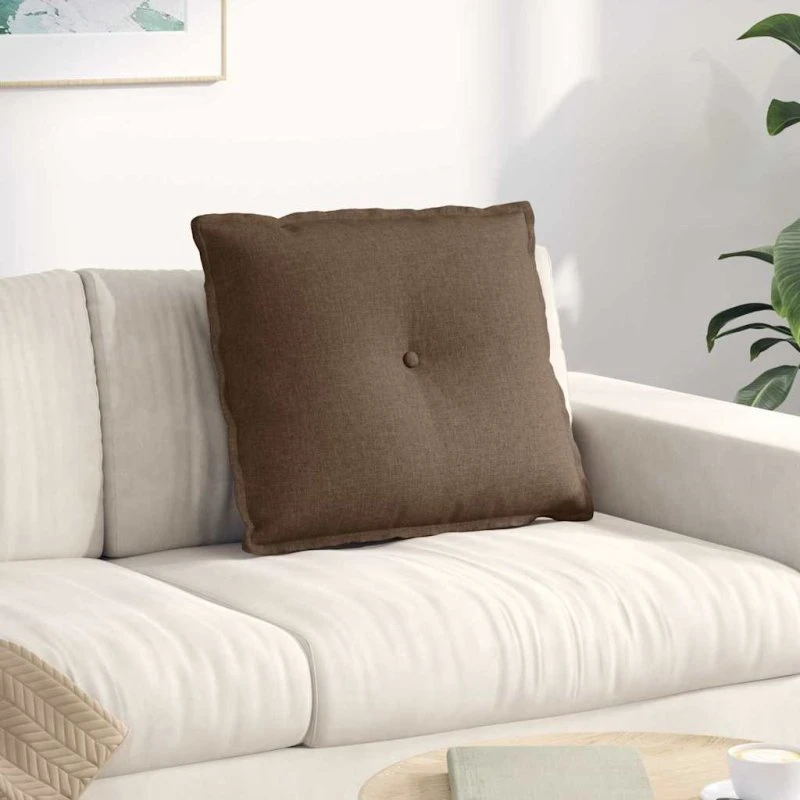 vidaXL Rygpude Brun 60 x 19 x 50 cm