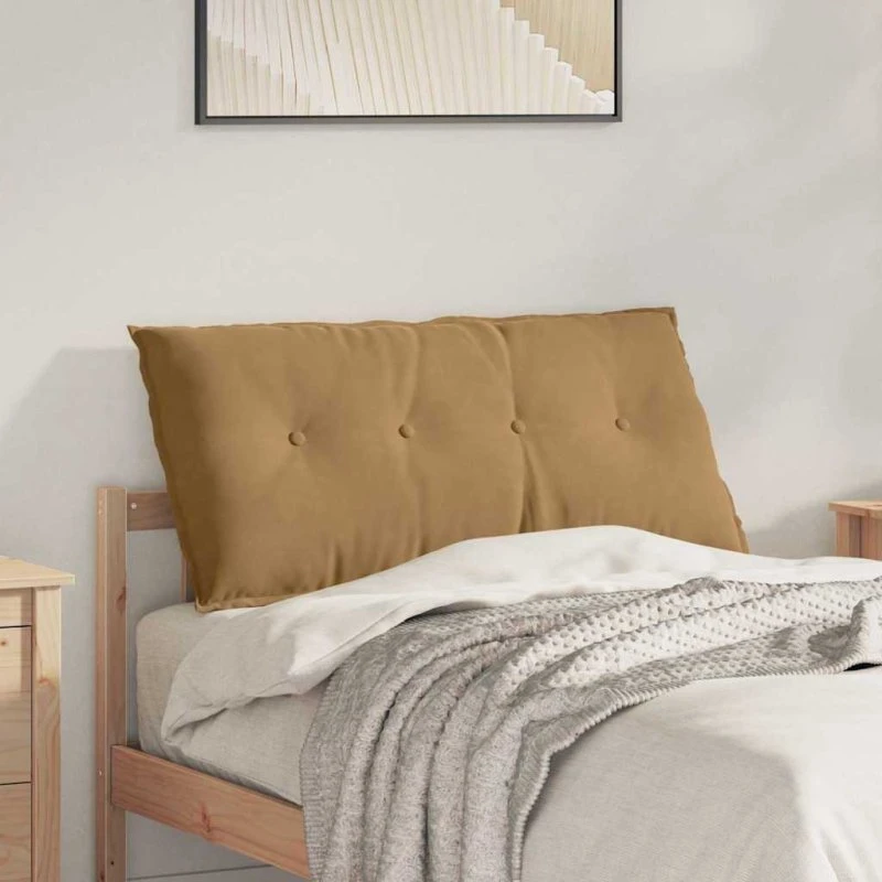vidaXL Rygpude Brun 100 x 50 cm Cordfløjl