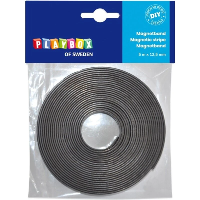 Playbox Magnetstribe Sort 12,5 mm x 5 m