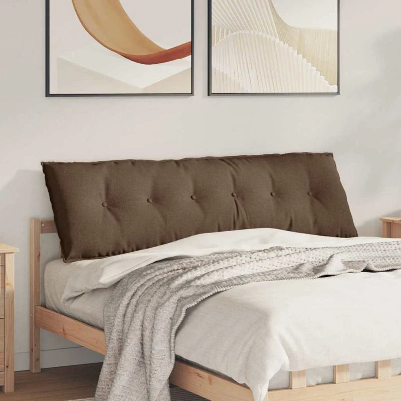 vidaXL Rygpude Brun 160 x 19 x 50 cm