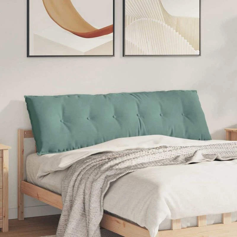 vidaXL Rygpude Havgrøn 160 x 50 cm Cordfløjl