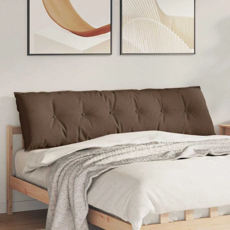 vidaXL Rygpude Brun 180 x 19 x 50 cm