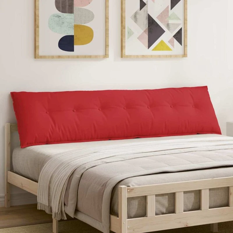 vidaXL Rygpude Rød 200 x 19 x 50 cm