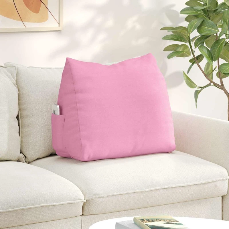 vidaXL Rygpude Lyserød 60 x 20 x 50 cm