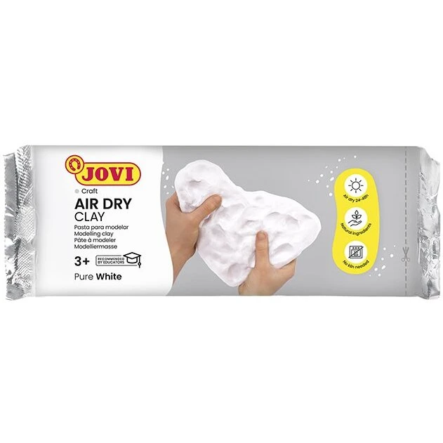Jovi Air Dry lufttørrende ler 500 g - hvid