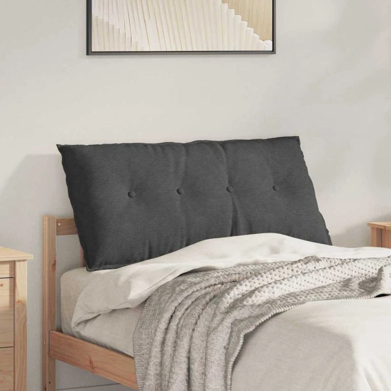 vidaXL Rygpude Mørkegrå 100 x 50 cm Velourstof