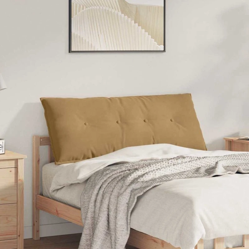 vidaXL Rygpude Brun 120 x 50 cm Cordfløjl