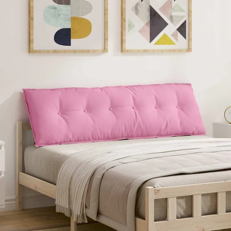 vidaXL Rygpude Lyserød 160 x 19 x 50 cm