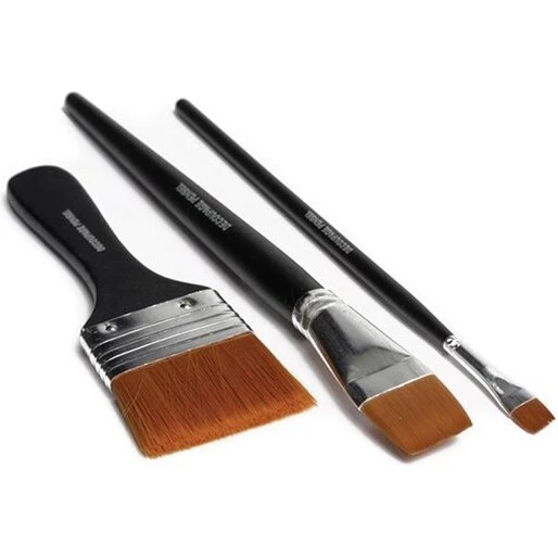 Artino Decoupage Penselsæt 3 stk - flade syntetiske pensler