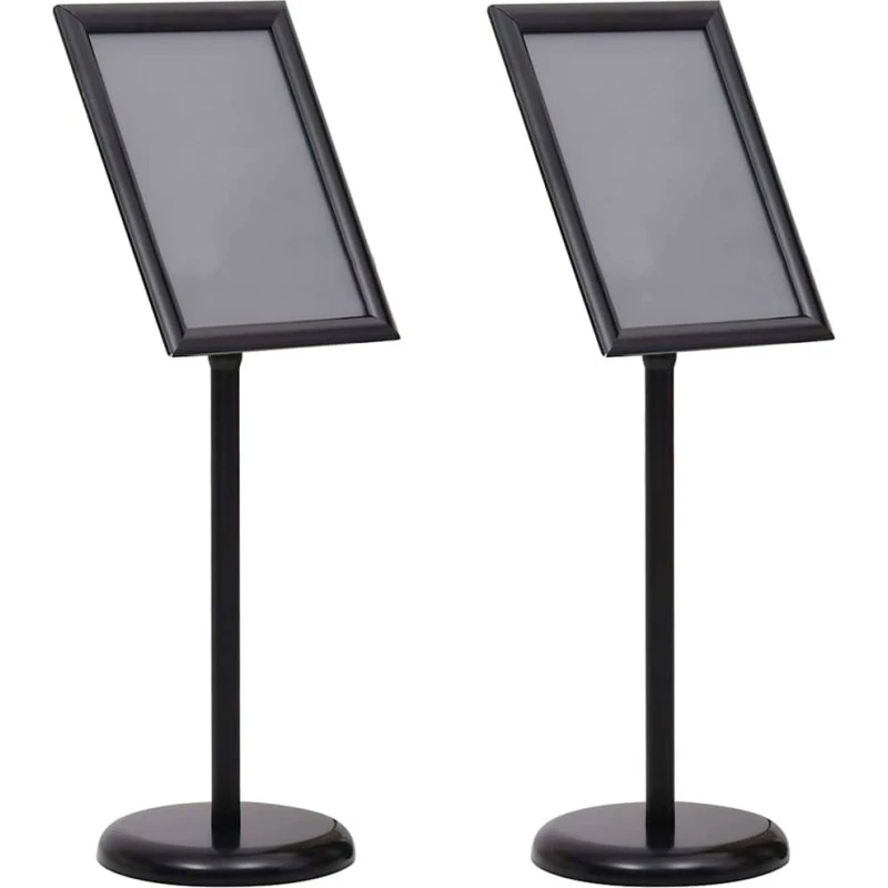 vidaXL Plakatstande 2 stk, Sort, 45 x 32,7 x 108 cm, Aluminium