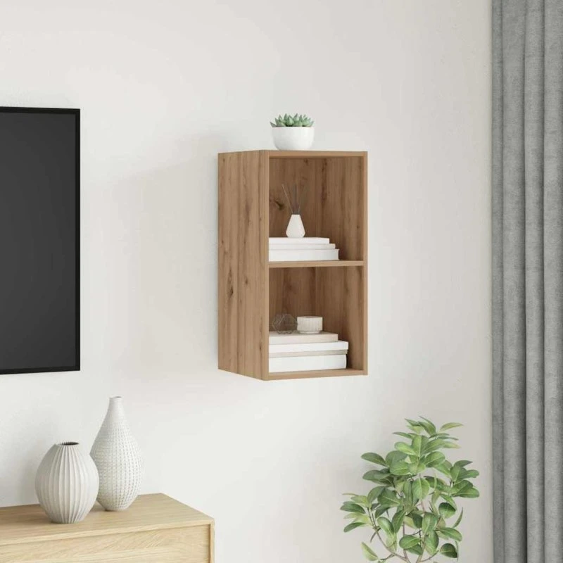 vidaXL Artisan Egetræ TV-møbelsæt 37x37x72 cm
