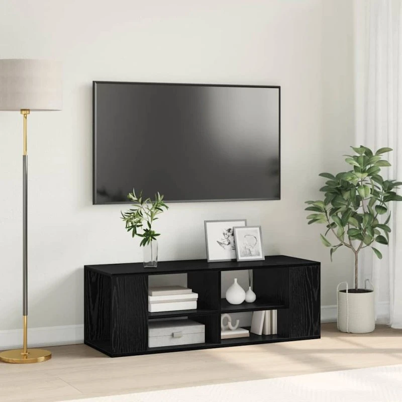 vidaXL Væghængt TV-skab Sort 102 x 35 x 35 cm Konstrueret træ