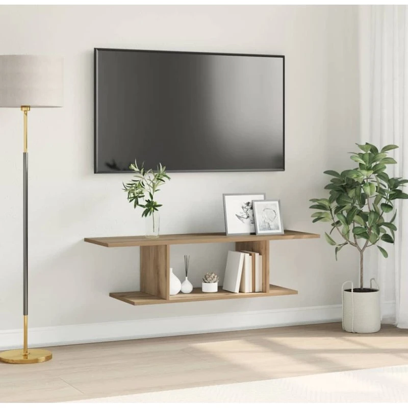vidaXL Artisan Egetræ TV-møbelsæt 102 x 35 x 35 cm