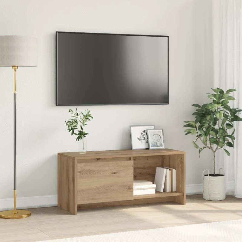 vidaXL Artisan Egetræ TV-møbelsæt 90 x 35 x 40 cm