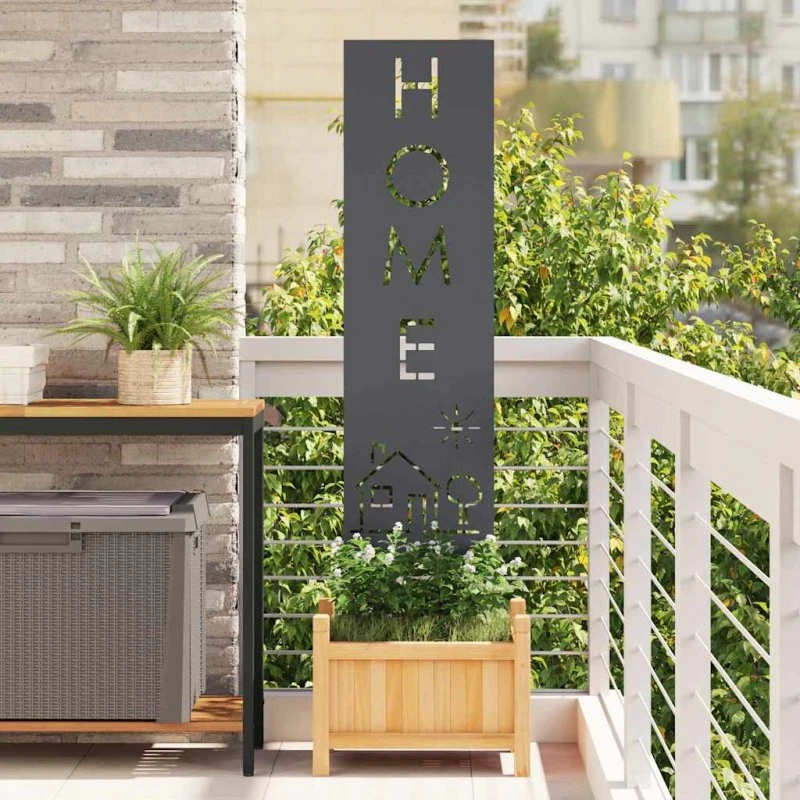 vidaXL Haveprivatlivsskærm Antracit 32 x 140 cm Koldvalset stål