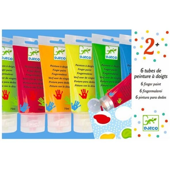 Djeco Fingermaling 6 x 75 ml