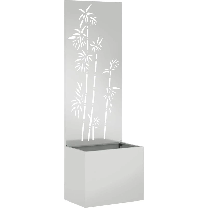 vidaXL Haveprivatlivsskærm Sølv 50 x 150 cm Galvaniseret Stål