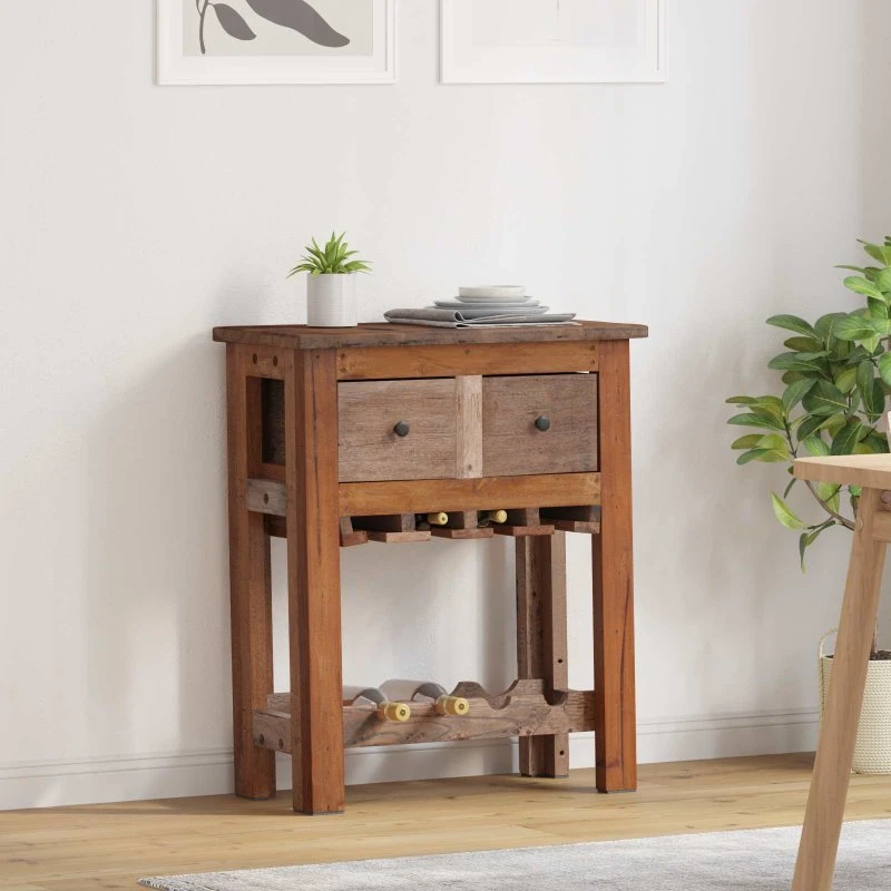 vidaXL Kabinet Brun 60x30x70 cm Solid Genbrugstræ