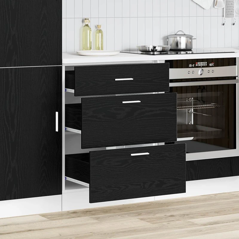 vidaXL Køkkenbasekabinet Sort 60 x 46 x 81,5 cm