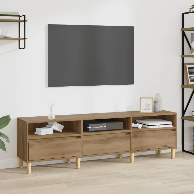 vidaXL TV-skab Artisan Egetræ 150 x 30 x 45 cm