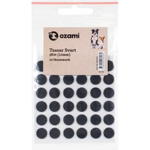 Ozami Nosework Tassar Sort 36 stk.