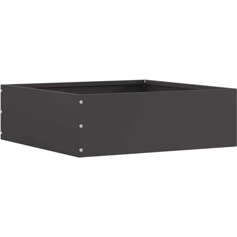 vidaXL Plænekant Sort 40 x 40 x 13 cm Stål