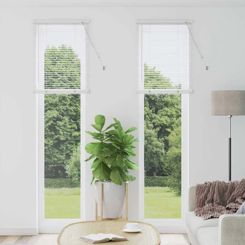 vidaXL Hvid Aluminium Venetianske Persienner 220 x 55 cm