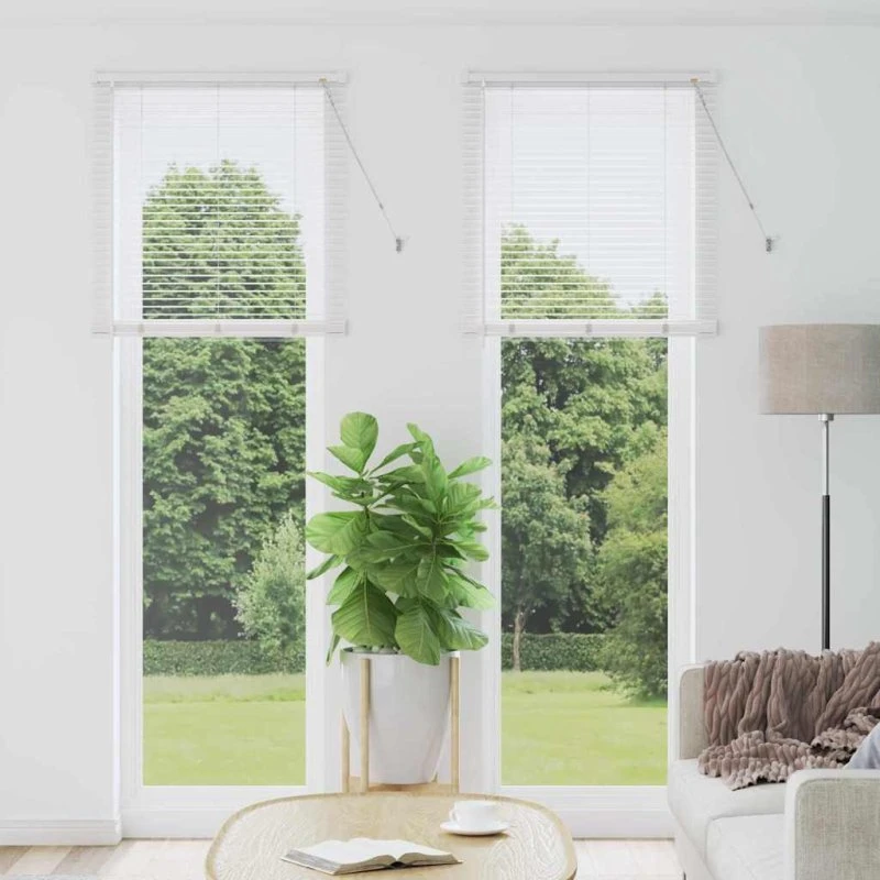 vidaXL Hvid Aluminium Venetianske Persienner 220 x 70 cm