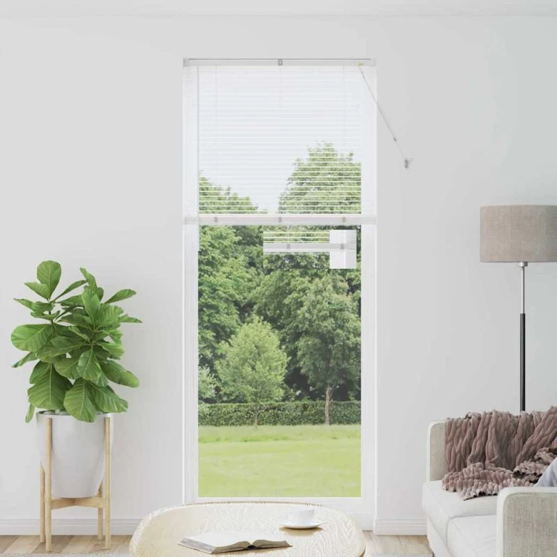vidaXL Hvid Aluminium Venetianske Persienner 220 x 85 cm