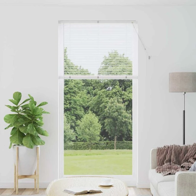 vidaXL Hvid Aluminium Venetianske Persienner 220 x 105 cm