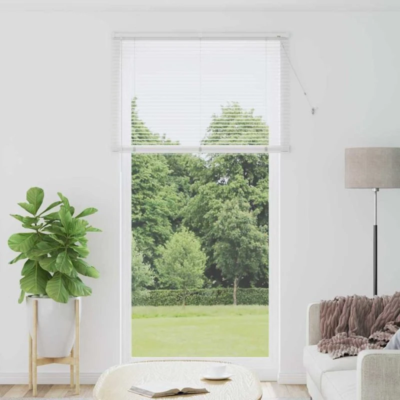 vidaXL Hvid Aluminium Venetianske Persienner 220 x 115 cm