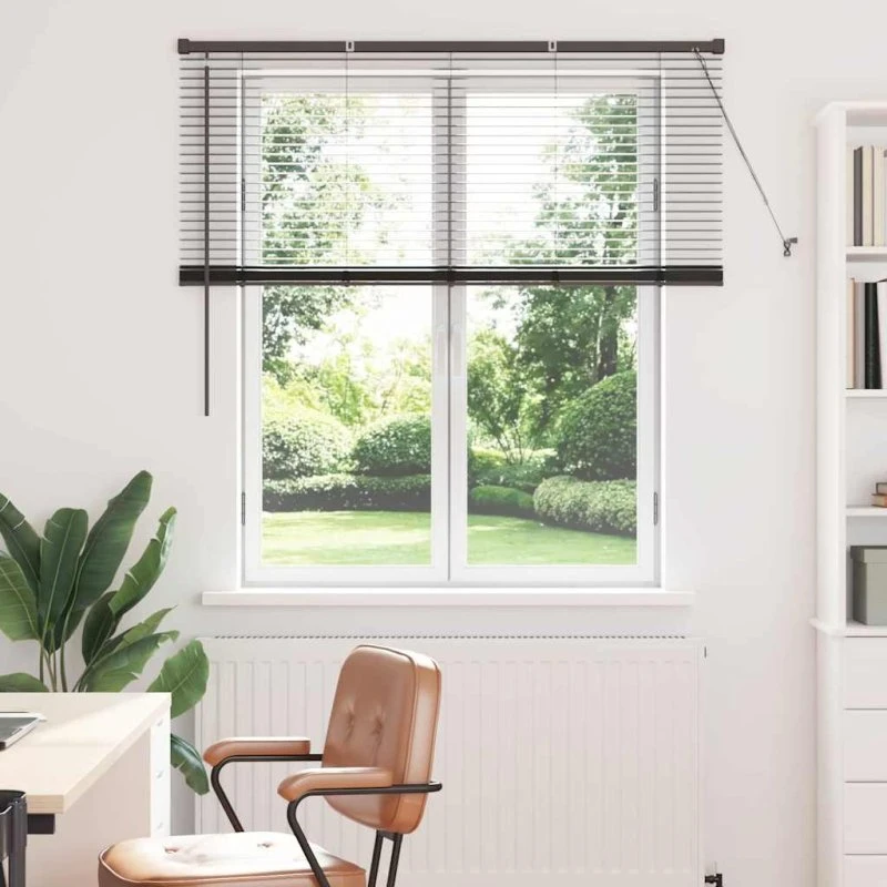 vidaXL Persienner Sort 130 x 135 cm Aluminium