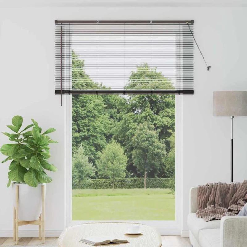vidaXL Persienner Sort 220x150cm Aluminium