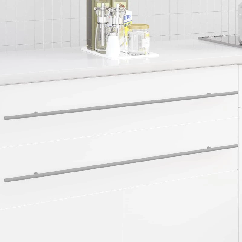 vidaXL Skab Håndtag 12 stk Sølv 900 mm Rustfrit Stål