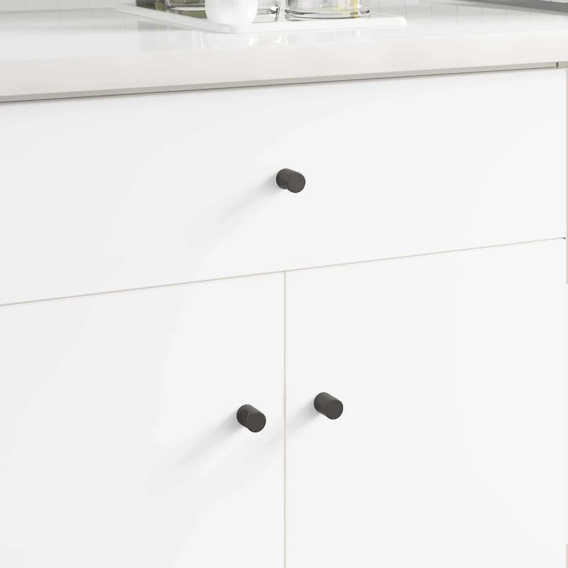 vidaXL Kabinet Knob 1011 stk Sort Jern
