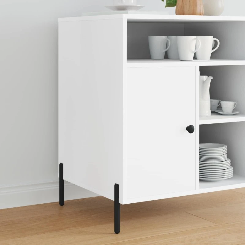 vidaXL Møbelben 12 stk, Sort, 66 x 36 x 160 mm, Jern