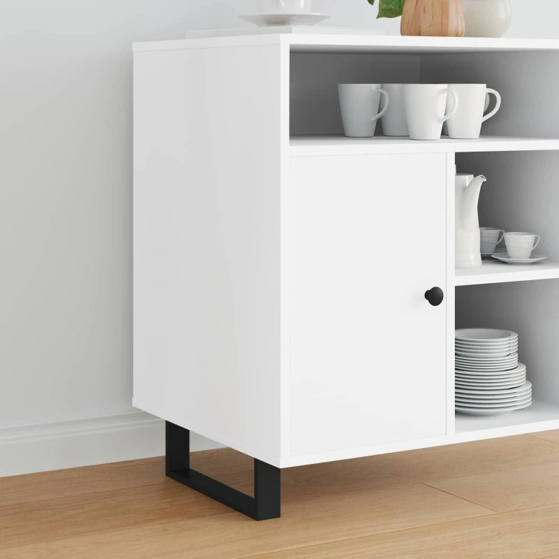 vidaXL Møbelben 12 stk, Sort, 31,1 x 4 x 10 cm, Jern