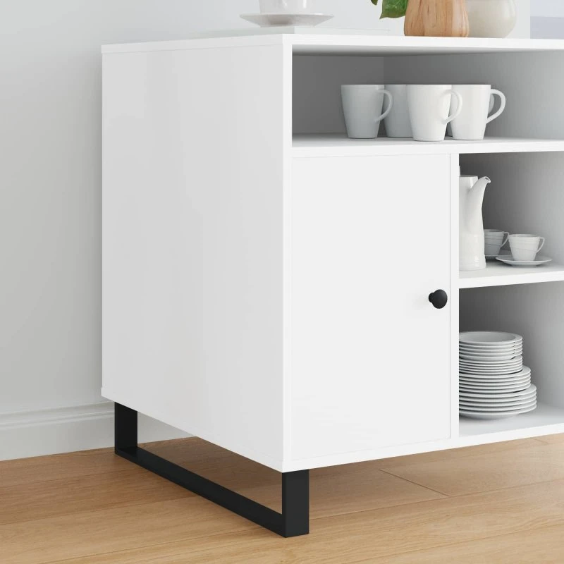 vidaXL Møbelben 2 stk, Sort, 596 x 40,5 x 100 mm, Jern