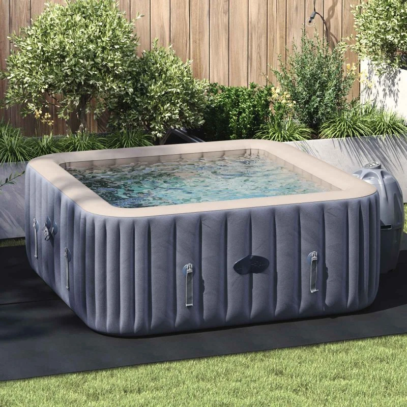 vidaXL Pool Bundark Sort 300 x 220 cm