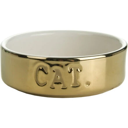 Beeztees Katteskål Guld (keramik)