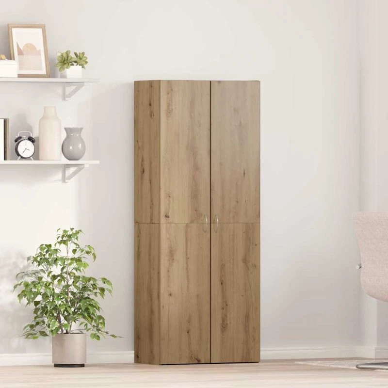 vidaXL Kontorskab Artisan Egetræ 60 x 32 x 152,5 cm