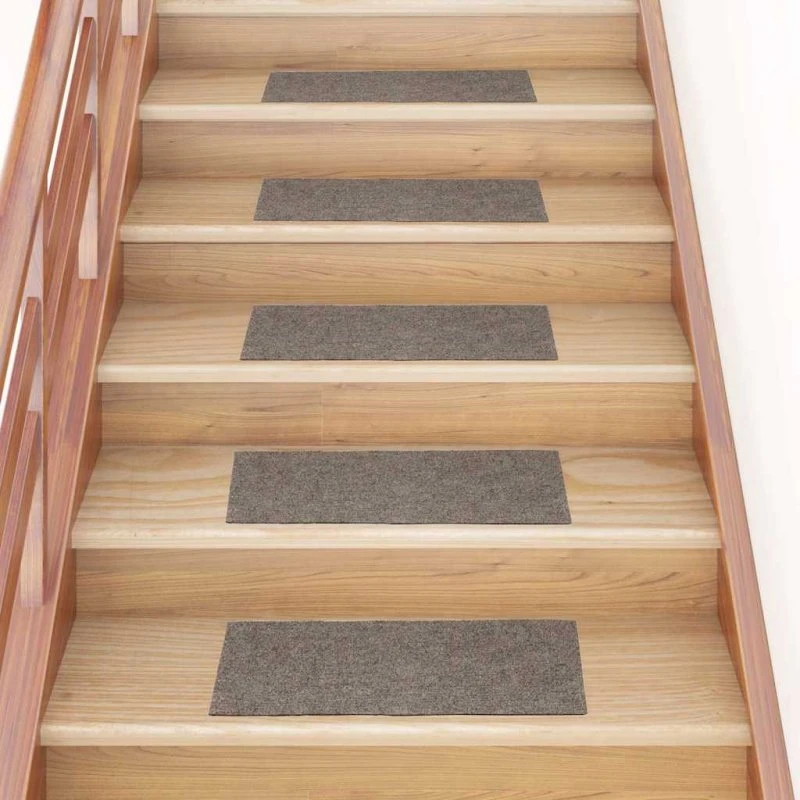 vidaXL Trappemåtter Selvklæbende 30 stk. 60x25 cm Beige