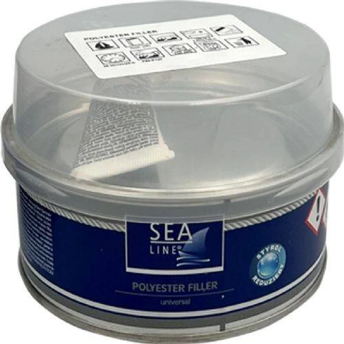 Sea-Line Polyesterspartel, hvid 250 g / 1000 g