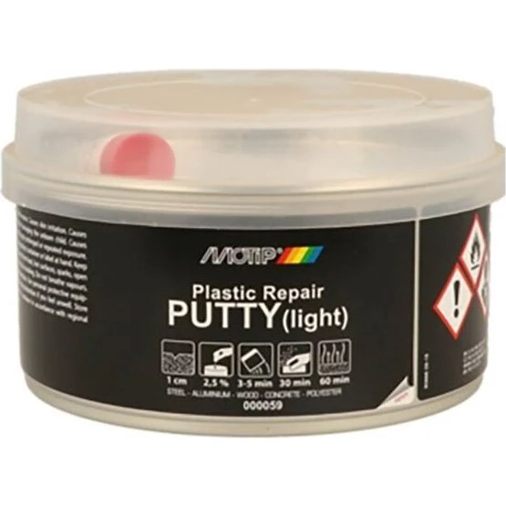 MoTip 2K Plastspartel med hærdner 420 g – grå