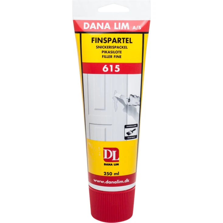 Finspartel 615 – hvid acryl finspartelmasse (indendørs)