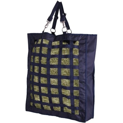 QHP Slowfeeder Turnout høpose - navy, 600D (4–6 kg)