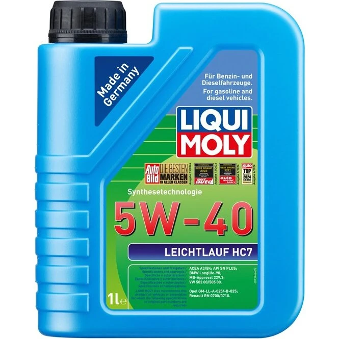 Liqui Moly Leichtlauf HC7 5W-40 motorolie 1L