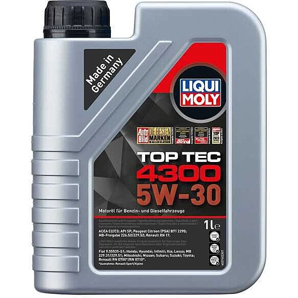 Liqui Moly Top Tec 4300 5W-30 motorolie 1L